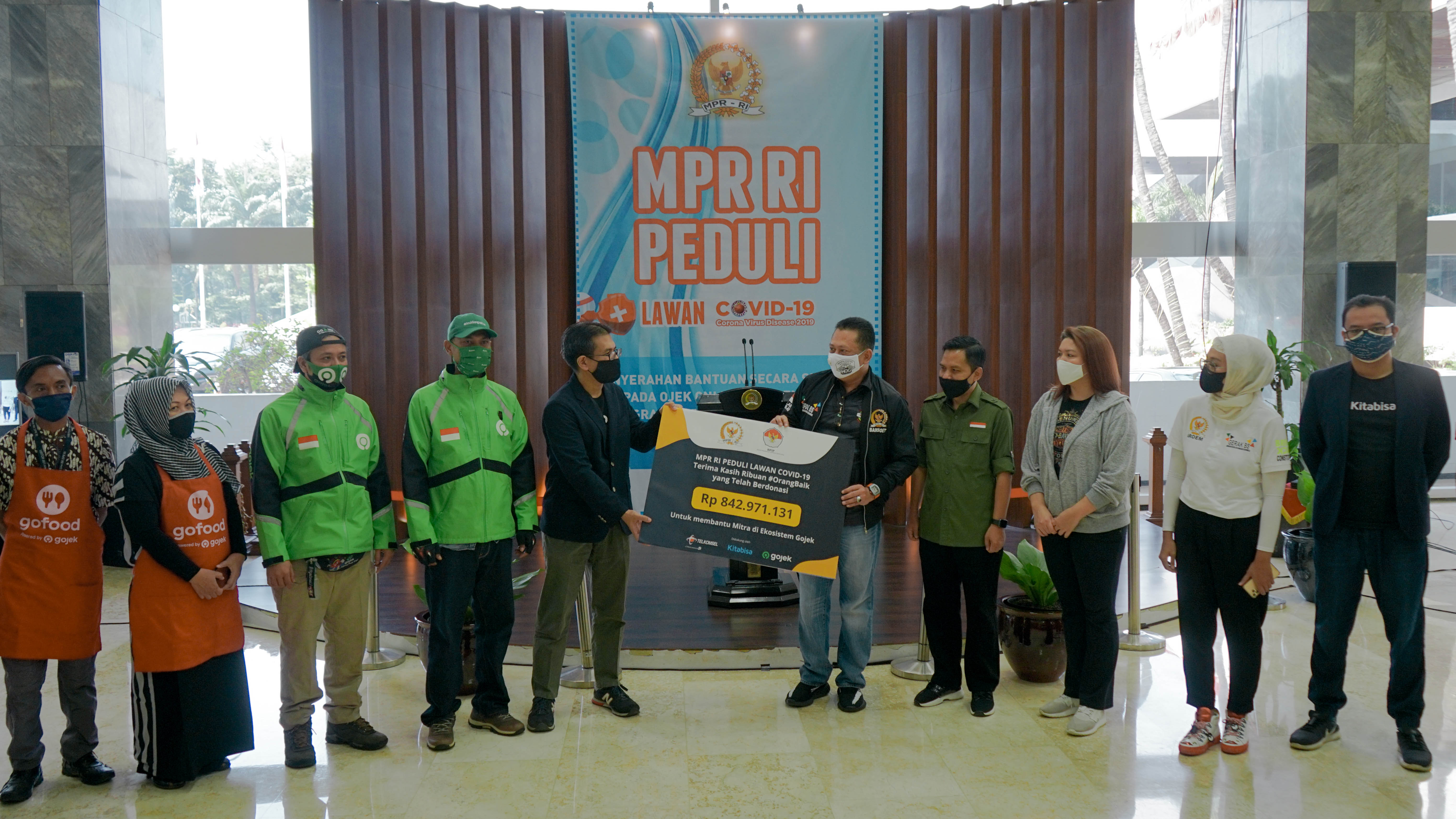 28 ribu Mitra Gojek Terima Donasi Pulsa dari Donasi MPR RI 