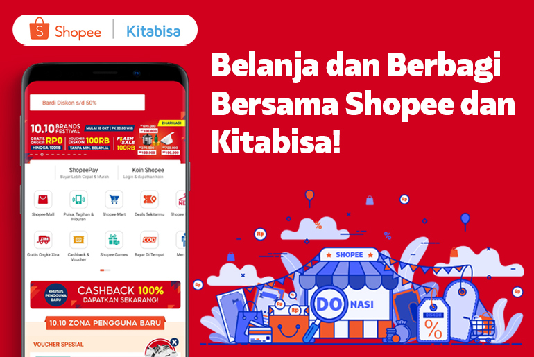 Berbagi Bersama Lewat Donasi di Aplikasi Shopee