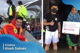Youtuber Baim Wong dan Fadil Jaidi Bantu Korban Banjir Kalsel